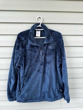 The North Face Osito Plush Half-Zip Pullover - Deep Navy Blue